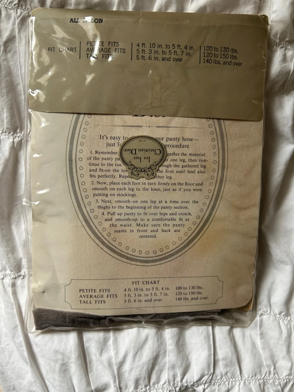 Dior Sheer Tights in Light Gray - Picture 2 of 3